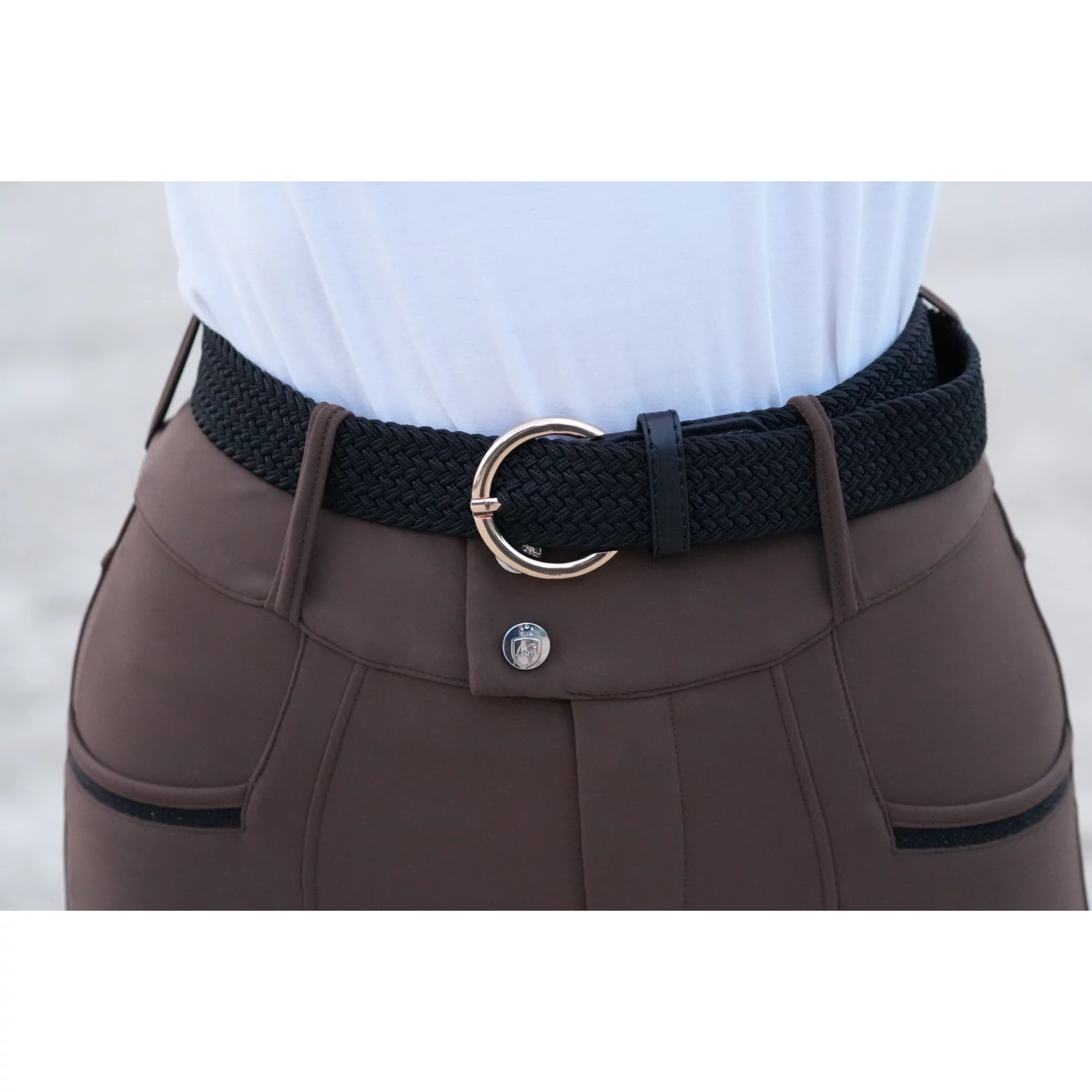 Fekete Rosegold Öv
