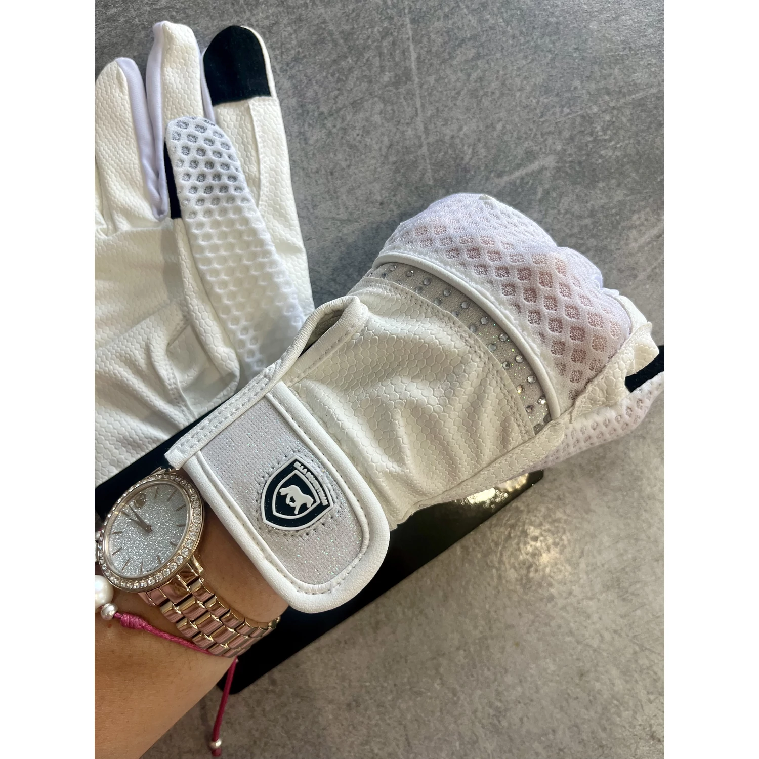 Riding Gloves White