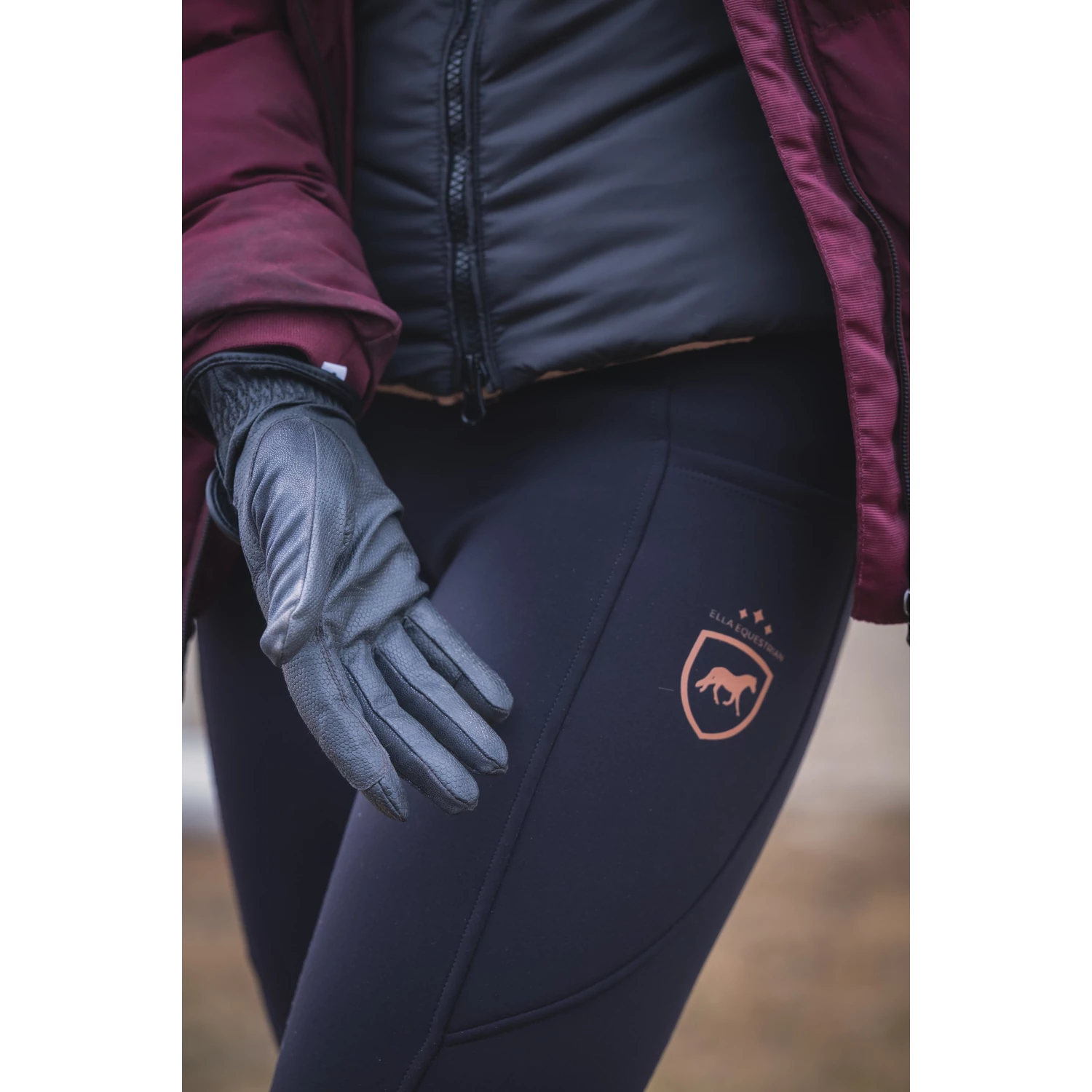 Riding Gloves Sparkle Pink